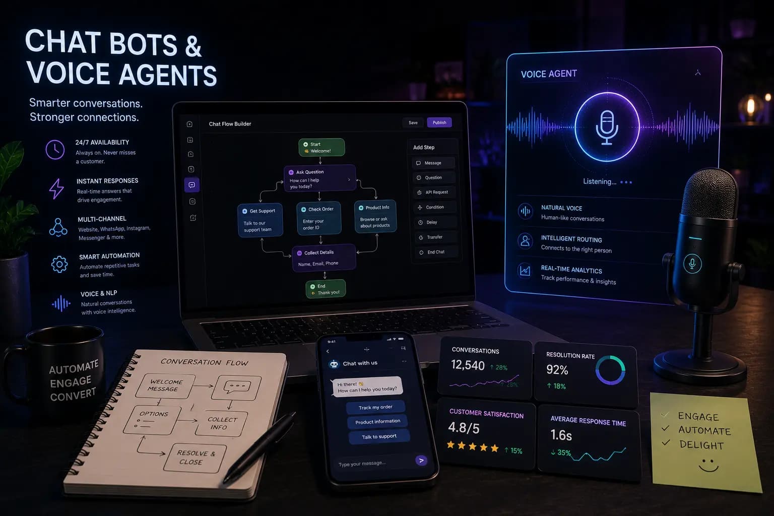 Chatbot and Voice Agents